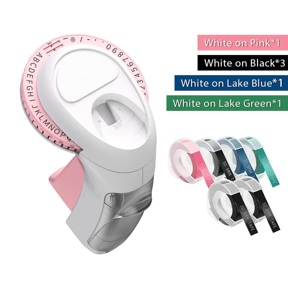 Embossing Label Maker with Tape Cartridges