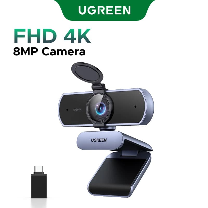 4K Auto Focus Webcam with Noise Cancelling Mics