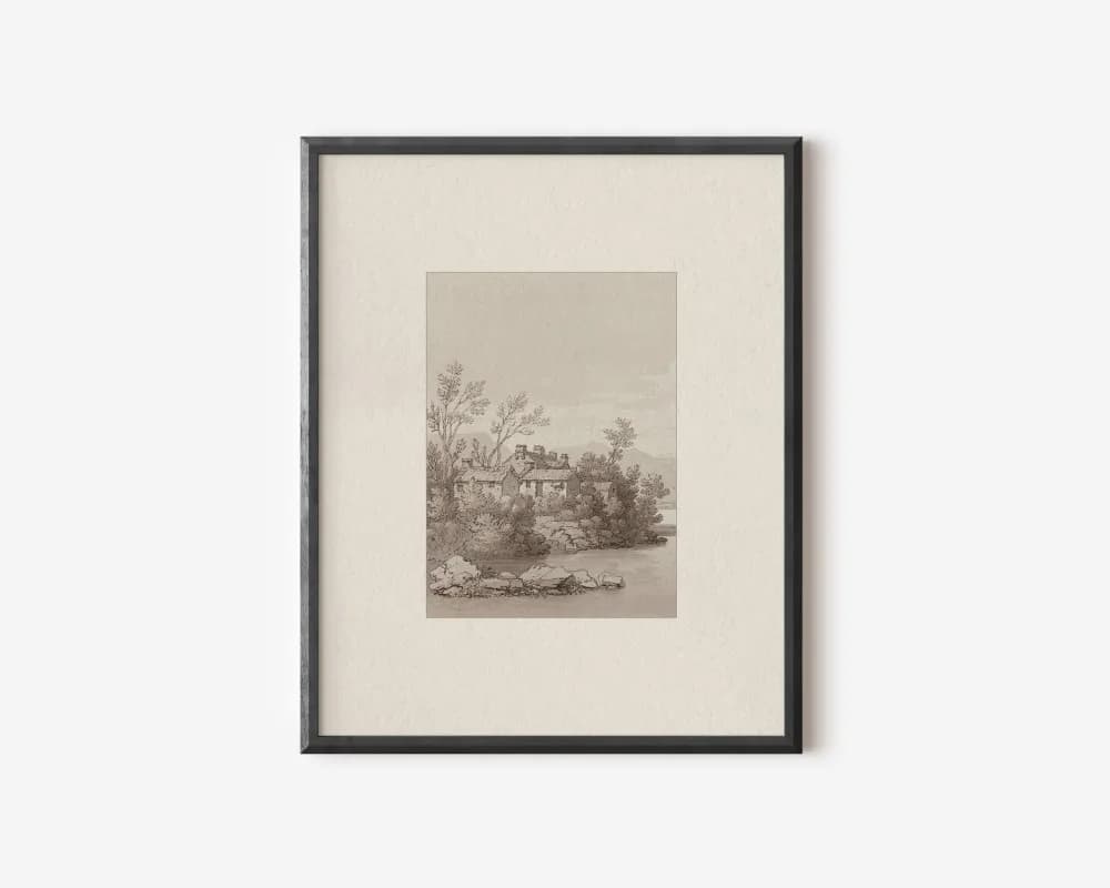 Neutral Earth Tone Canvas Art Print
