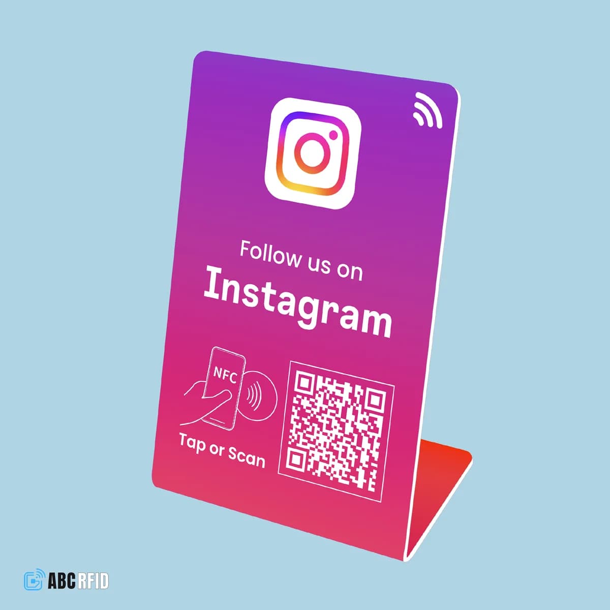 Follow us on Instagram, Facebook stand, TiKTok QR code+NFC Tap, get more follower, Dynamic QR code, link can be changed anytime