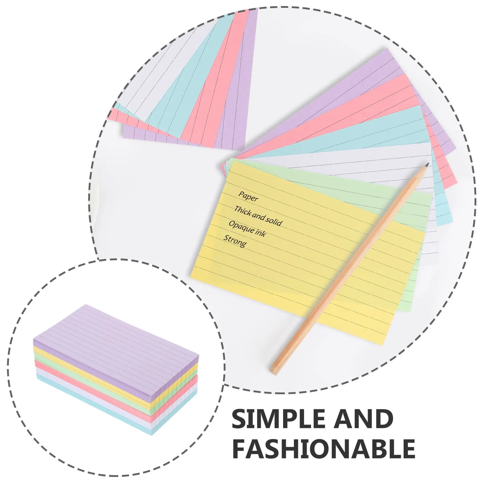 Colored Index Cards 300 Sheet Set Ruled Blank