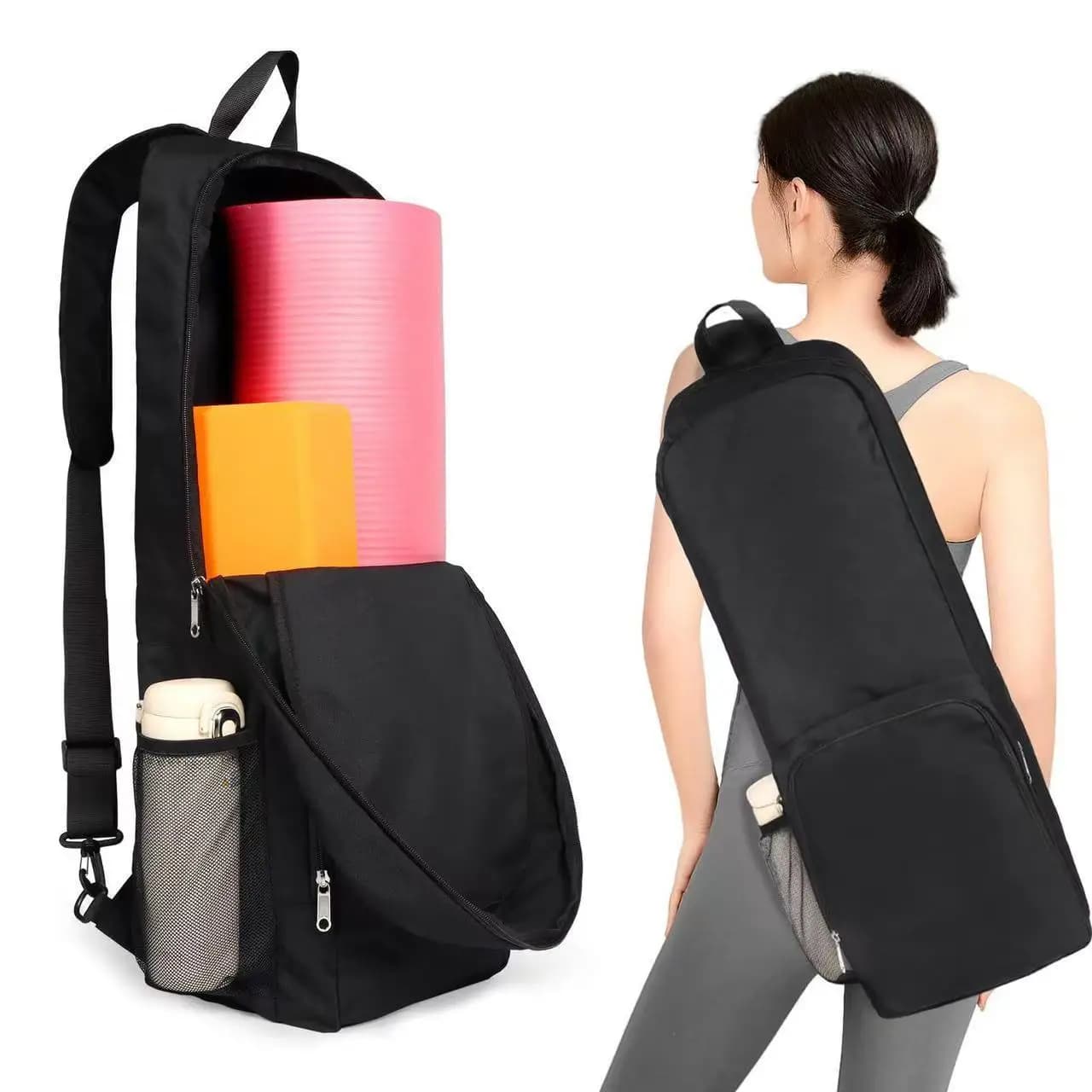 Yoga Mat Carrier Bag with Waterproof Compartment