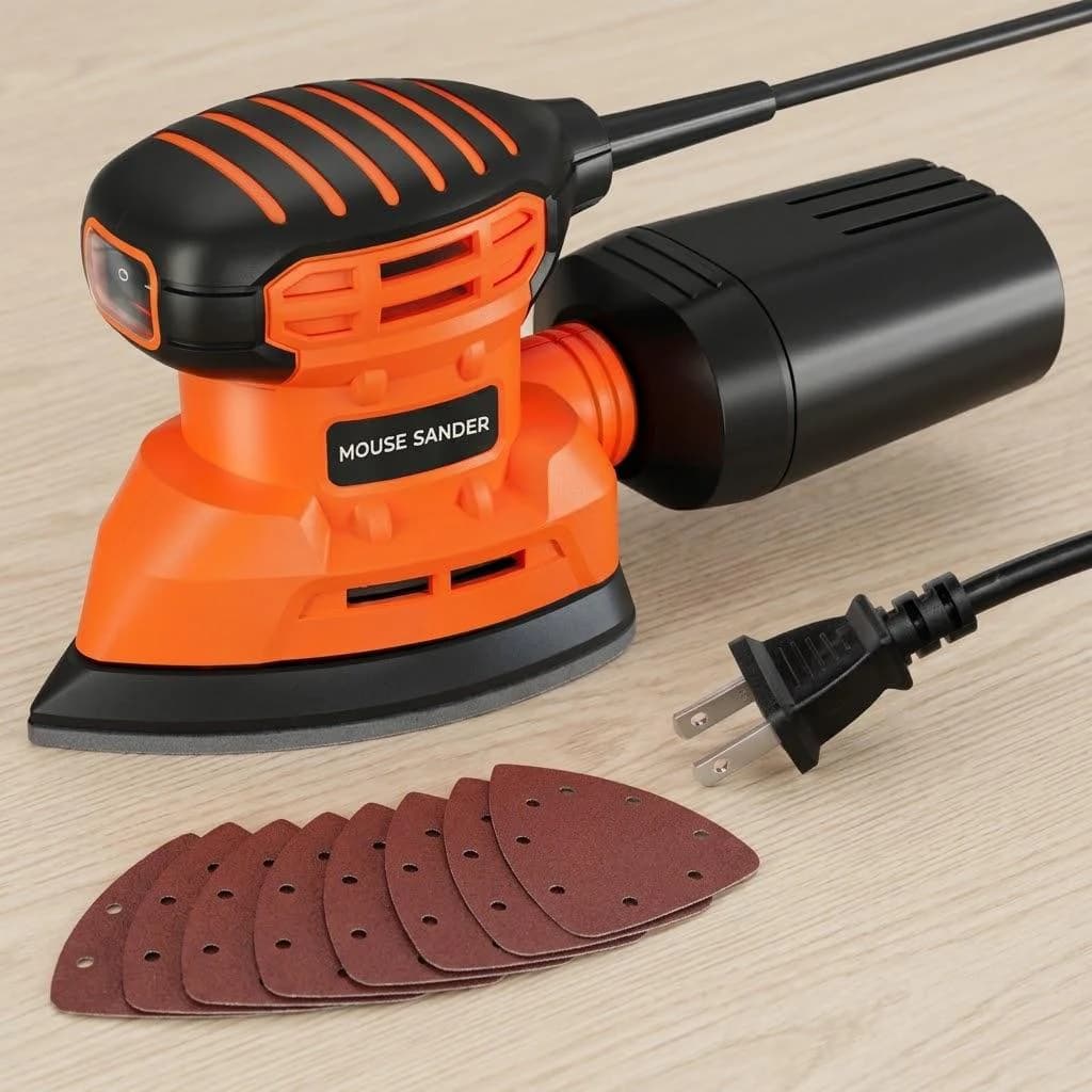 Electric Detail Sander with Dust Collection