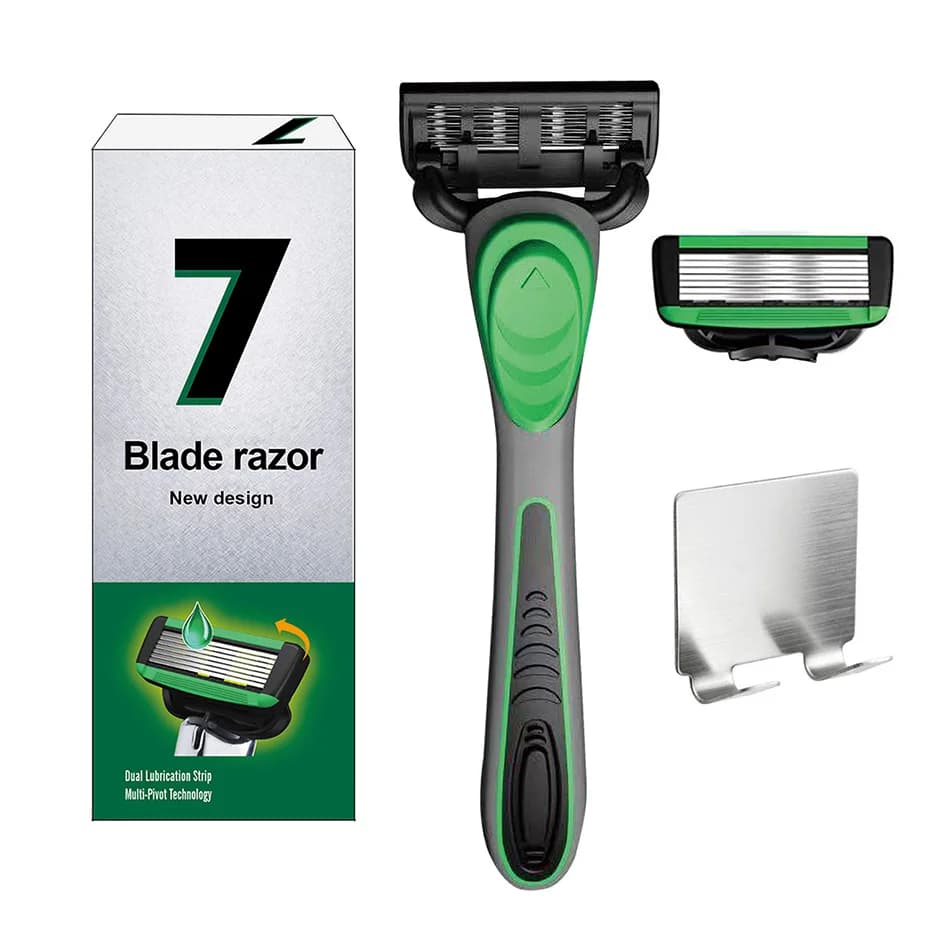 Manual Razor with 7-Layer Replaceable Blades