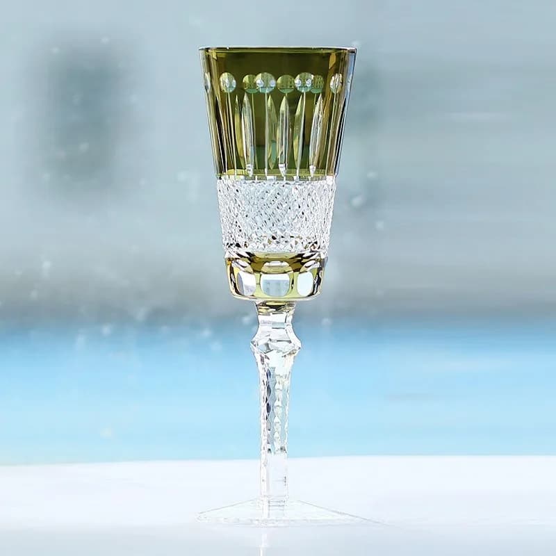Handmade Crystal Champagne Goblet Glasses