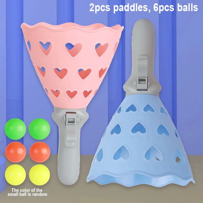 Pop-Pass-Catch Ball Game with Launchers