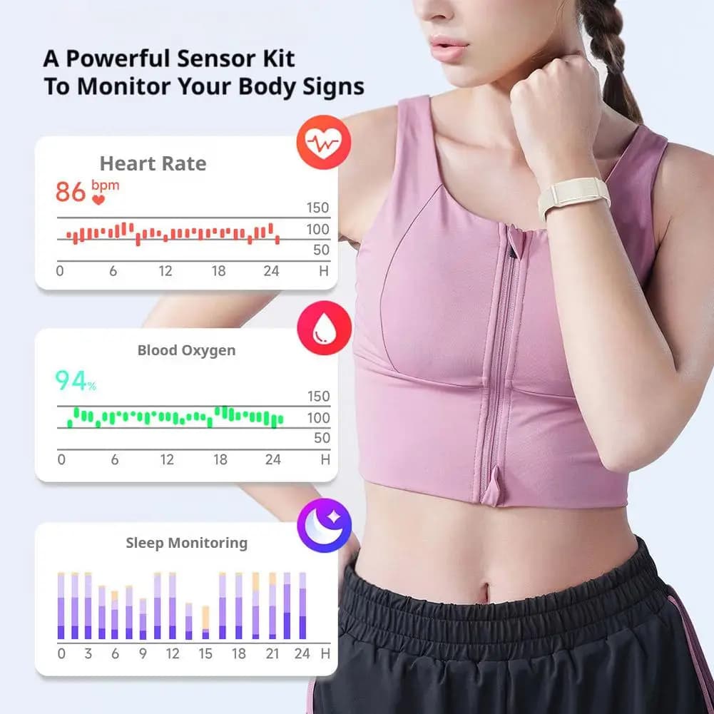 2026 New No Screen Smart Watch For Android IOS Men Women Outdoor Sports Fitness Heart Rate Monitor Waterproof Smartwatch Gifts