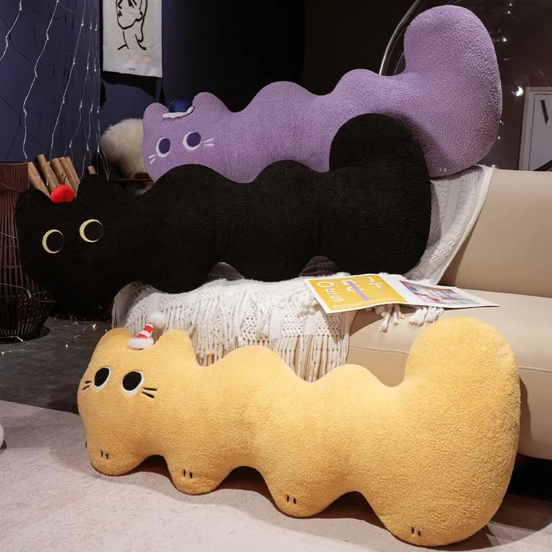 L-Shaped Plush Cat Bed Cushion