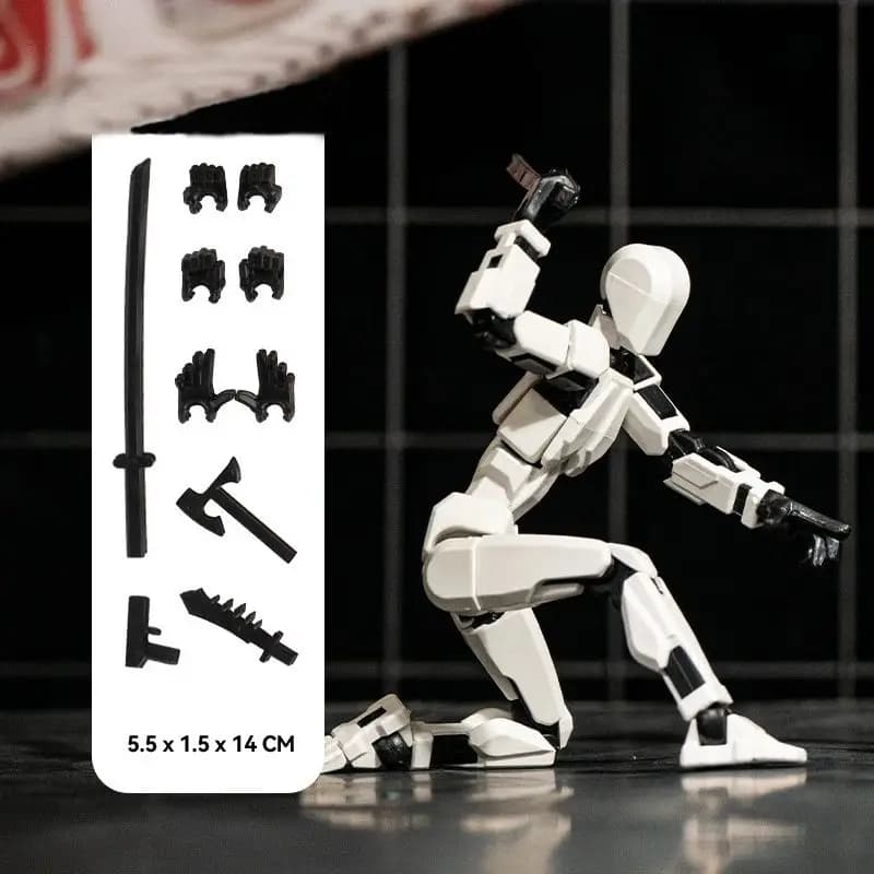 Multi-Jointed Action Figure with Accessories