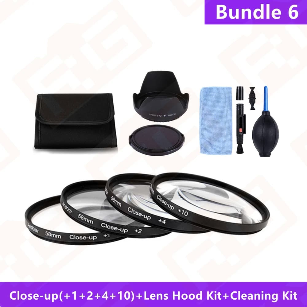Camera Lens Filter Kit with ND and Macro Lenses
