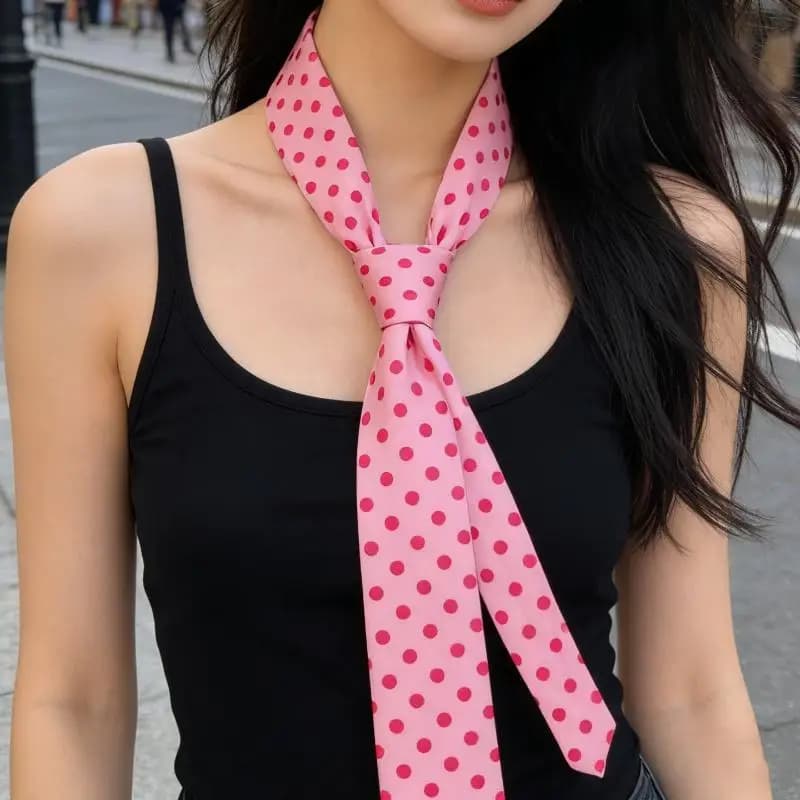 Striped Silk Scarf