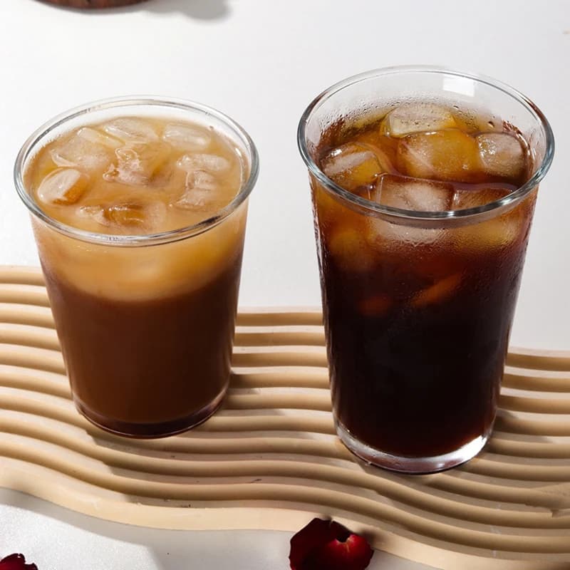 Luxury Transparent Glass Coffee and Drinking Cup Set