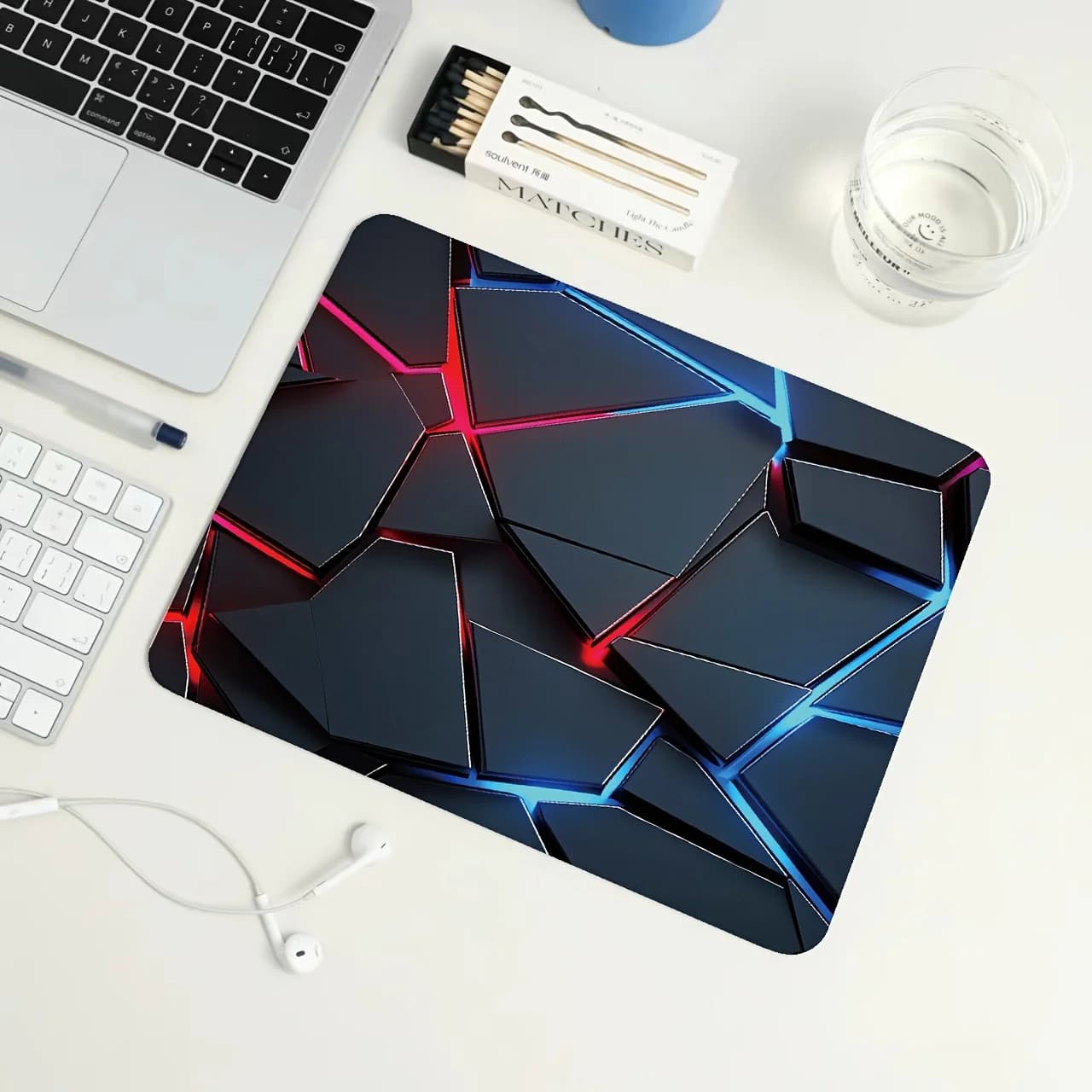 Large Gaming Mouse Pad 90x40 Red Blue Gradient