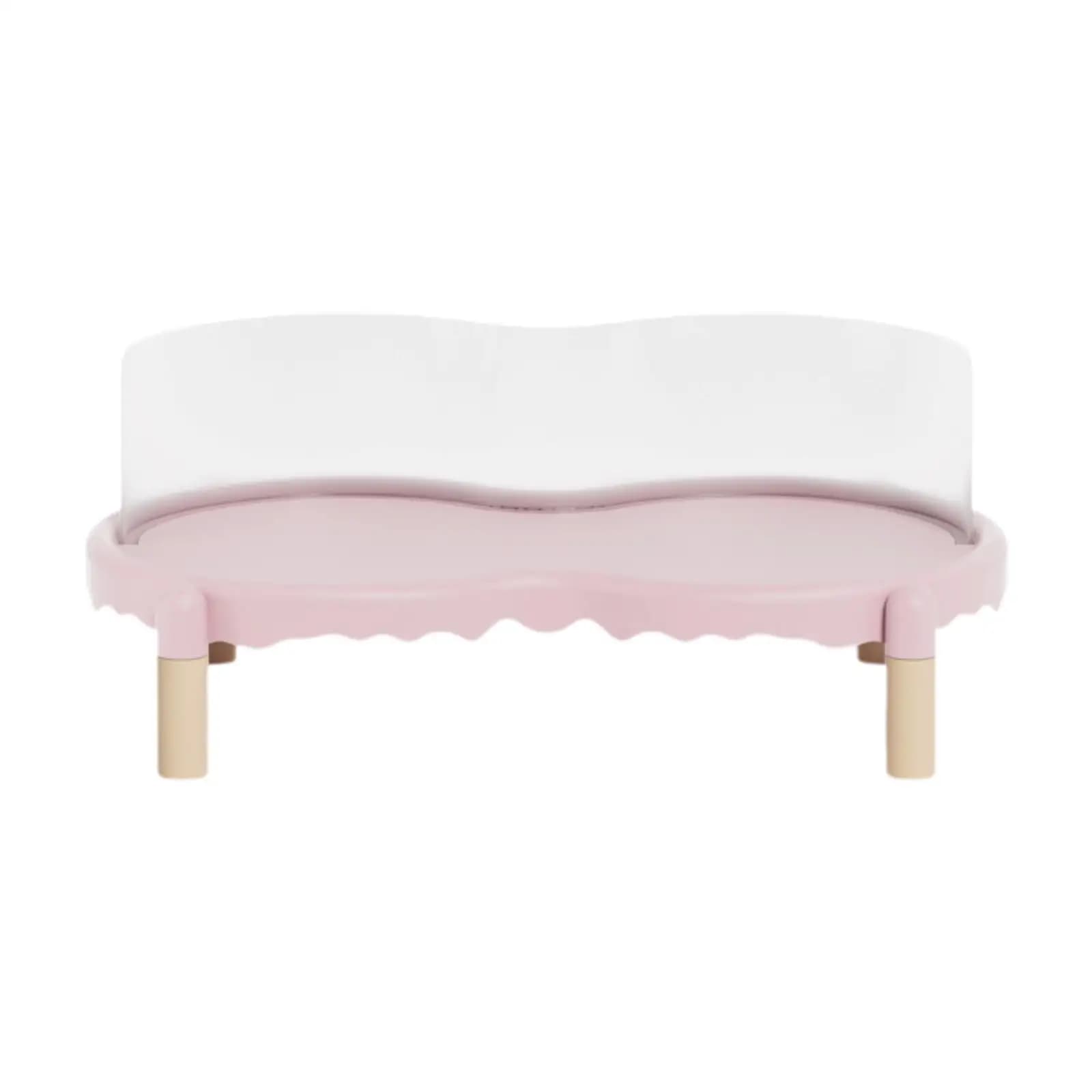 Elevated Cat Feeder Stand with Spillproof Lip