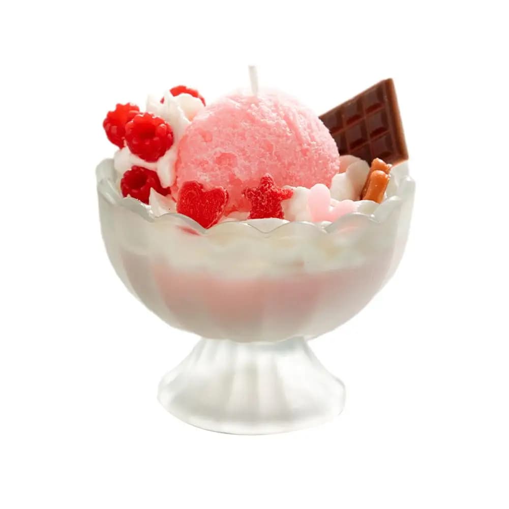 Ice Cream Scented Candle in Glass Jar