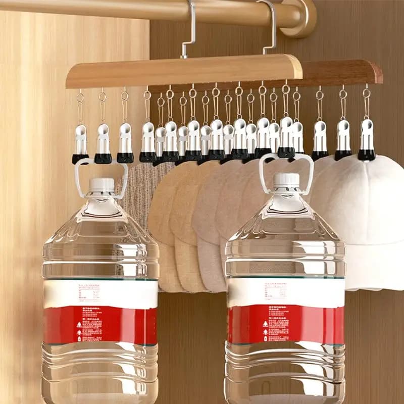 Hanging Closet Organizer with 10 Clips