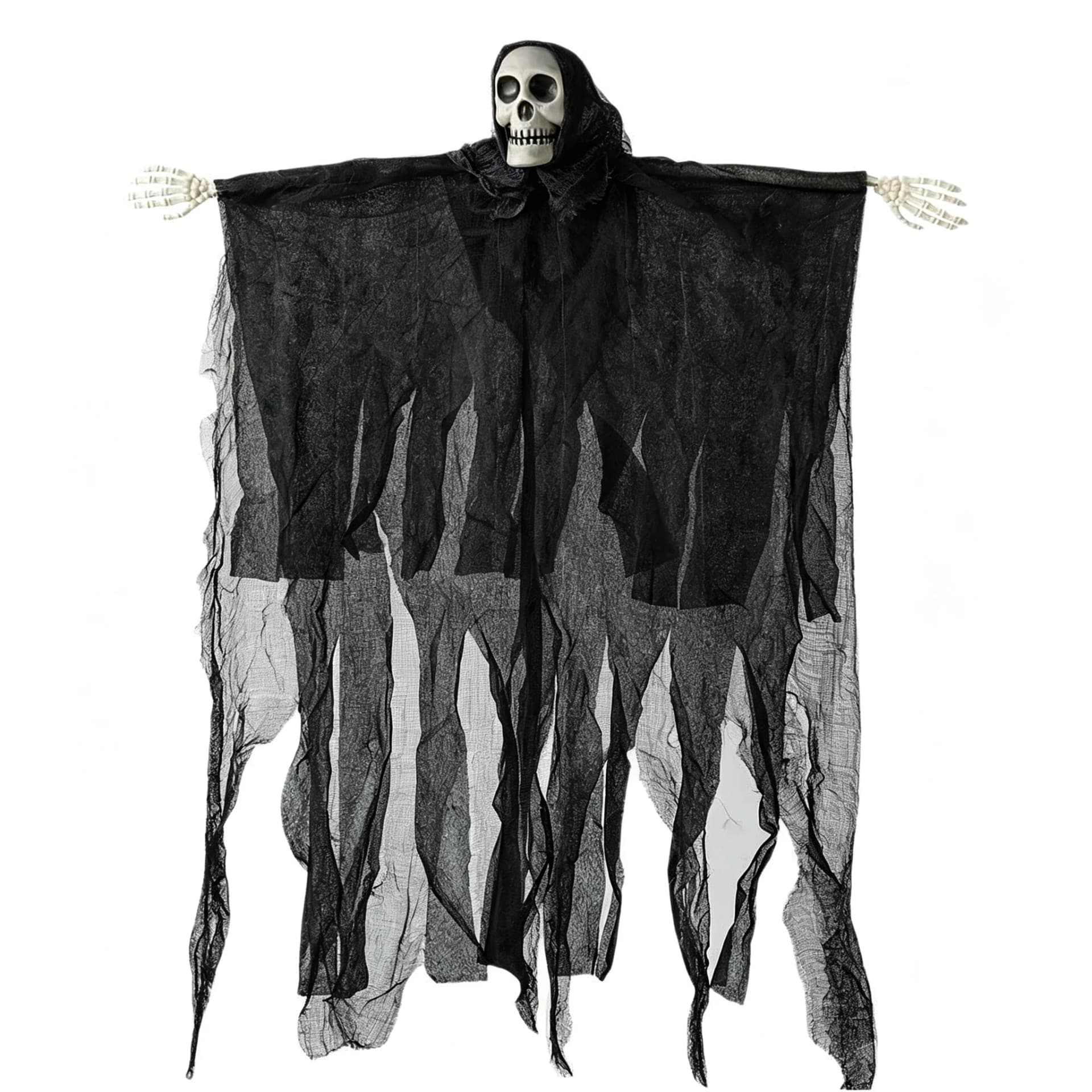 Halloween Tattered Gauze Skeleton Ghost Decoration