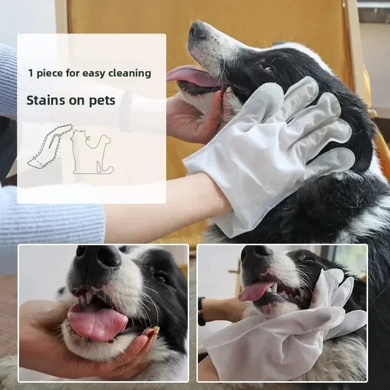 Pet Disposable Glove Wipes for Dogs and Cats