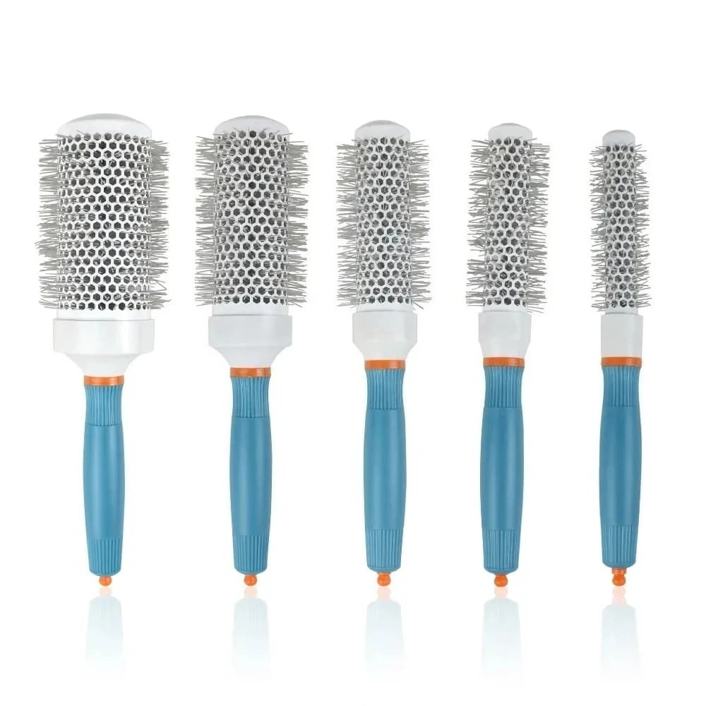 Professional Salon Hair Styling Brush Round Barrel Curly Hair Comb  Wet and Dry Dual Use Hairbrush Roller Tools Hairderssing Com