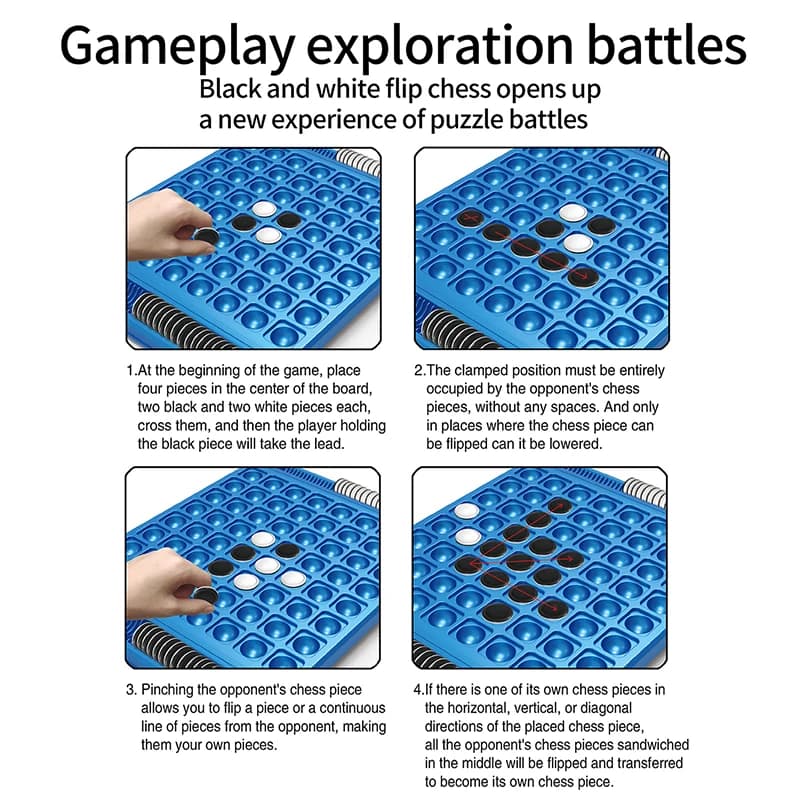 Black and White Flip Chess Game
