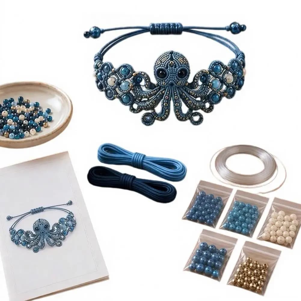 DIY Beaded Bracelet Making Kit With Charms