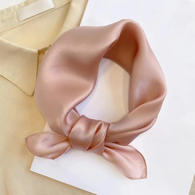 Scarf 100% Silk Bandana Women Square Scarves Wrap Kerchief Mulberry Spring Fashion Luxury High Quality Headband Hijab Shawls