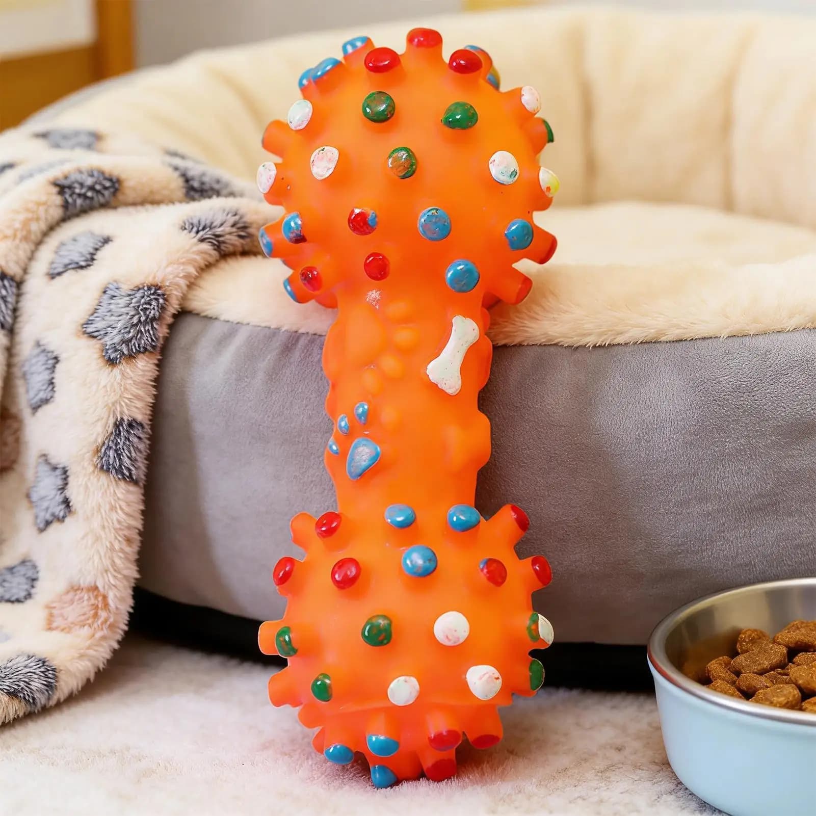 Small Dog Interactive Chew Toy with Whistle