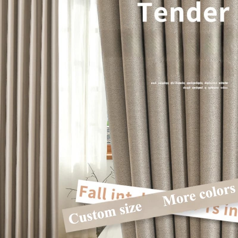 Blackout Hemp Curtains with Sound Insulation
