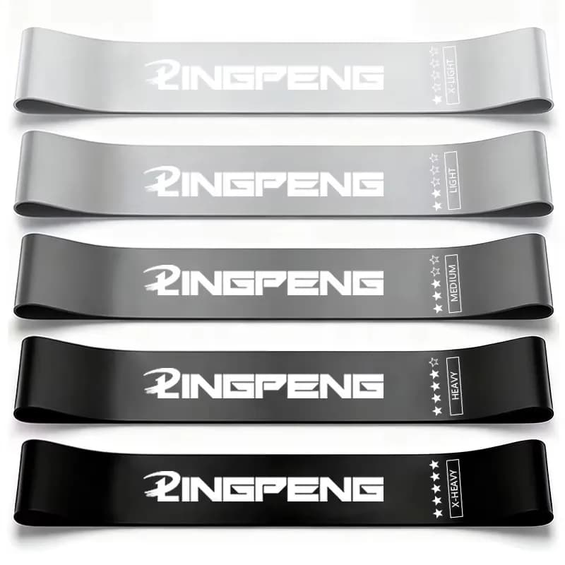 Resistance Loop Exercise Bands 5 Different Resistance Levels Elastic Band Suitable for Arm Leg Stretching and Strength Training