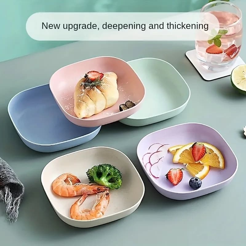 Reusable Fruit and Dessert Plates Set of 10