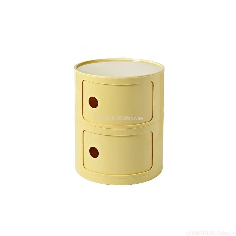 Nightstands Modular Bedside Table Round Large-capacity Storage Bedside Small Cabinet Bedroom Simple Storage Narrow Side Cabinet
