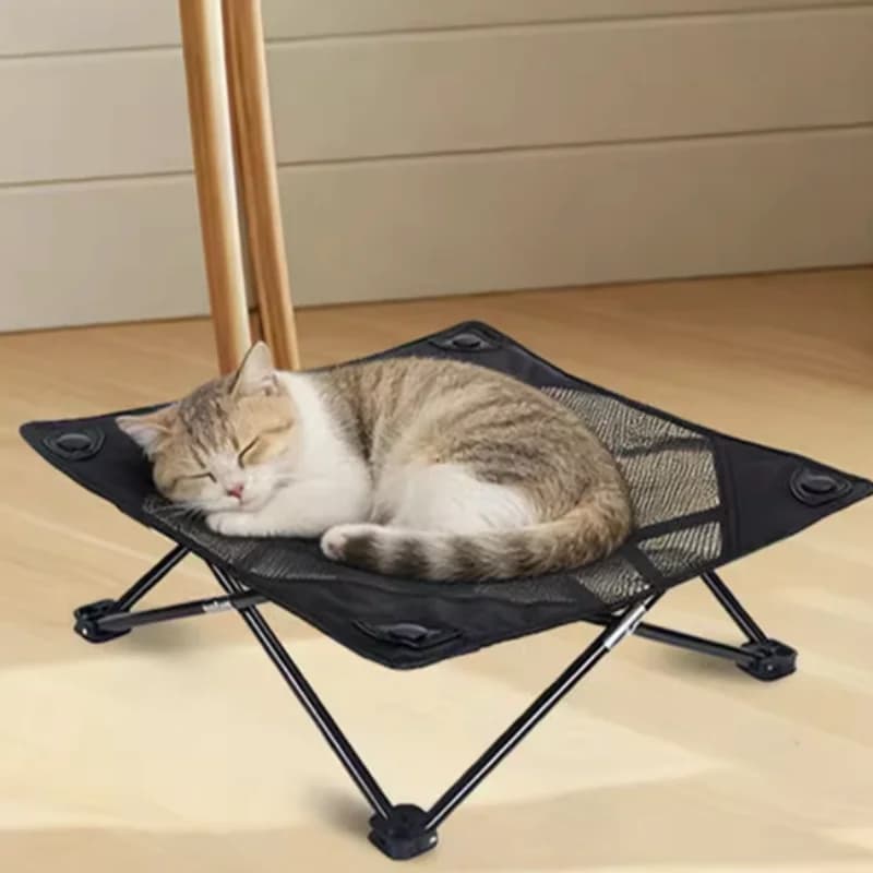 Foldable Elevated Pet Cot Breathable Mesh