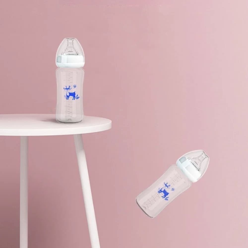 Baby Bottle with Straw Anti-Choke Design