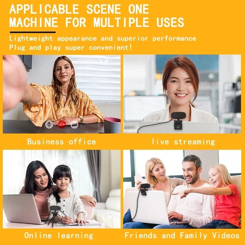 Webcam Mini 4K USB Computer 2K Webcam  Full HD 1080P Web  For Work With Microphone Tripod For PC Laptops Live Streaming Camera