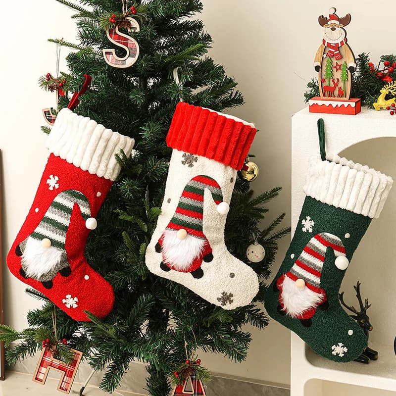 Soft Plush Christmas Stocking Ornament