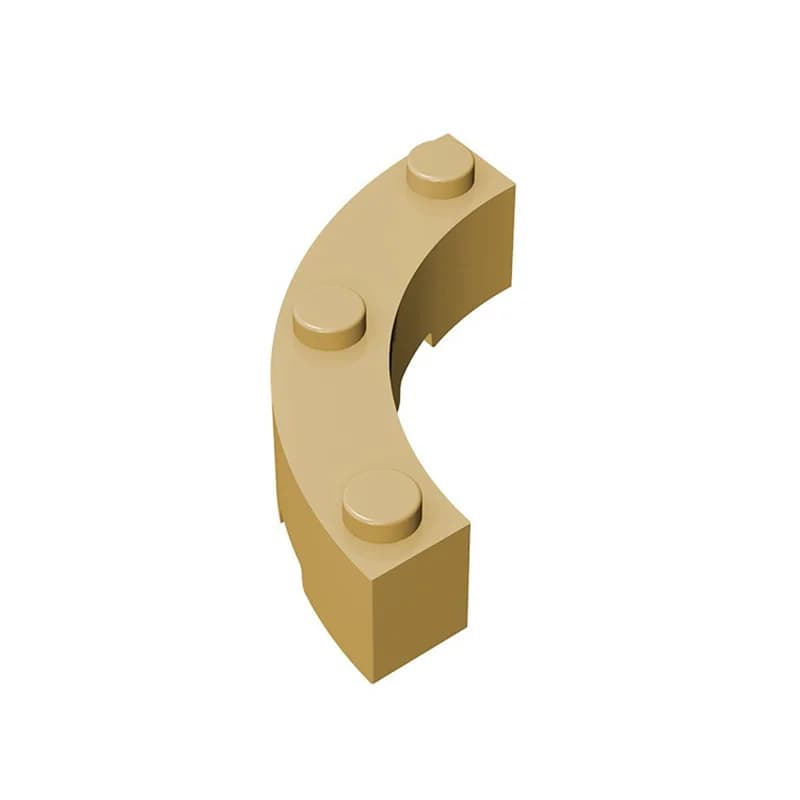 Brick Round Corner 4x4 Building Block Pieces