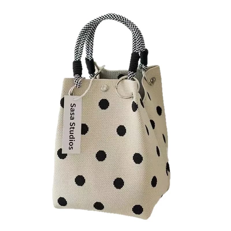 Knitted Handbag, Tote Bag, Commuting Portable Handbag, Minimalist New Style, Fashionable Key Bag, Mobile Phone Bag, Versatile Fo