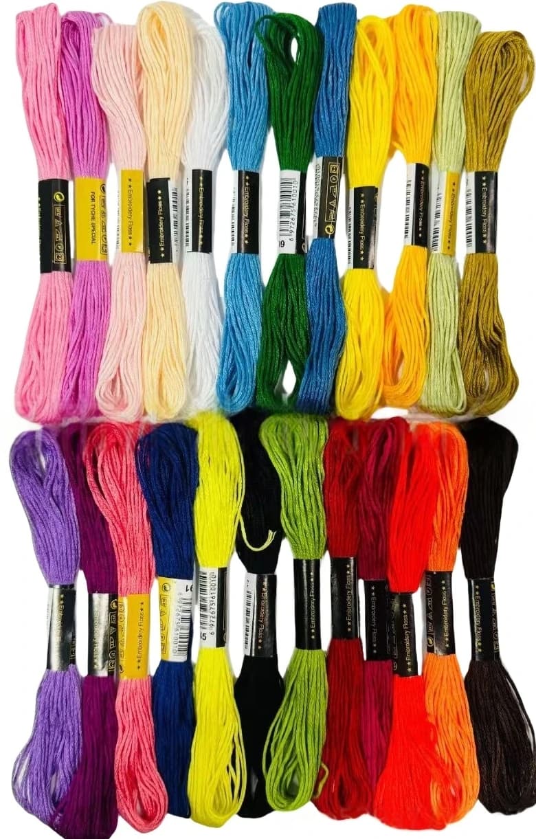 Multicolor DMC Cross Stitch Thread Skeins Kit