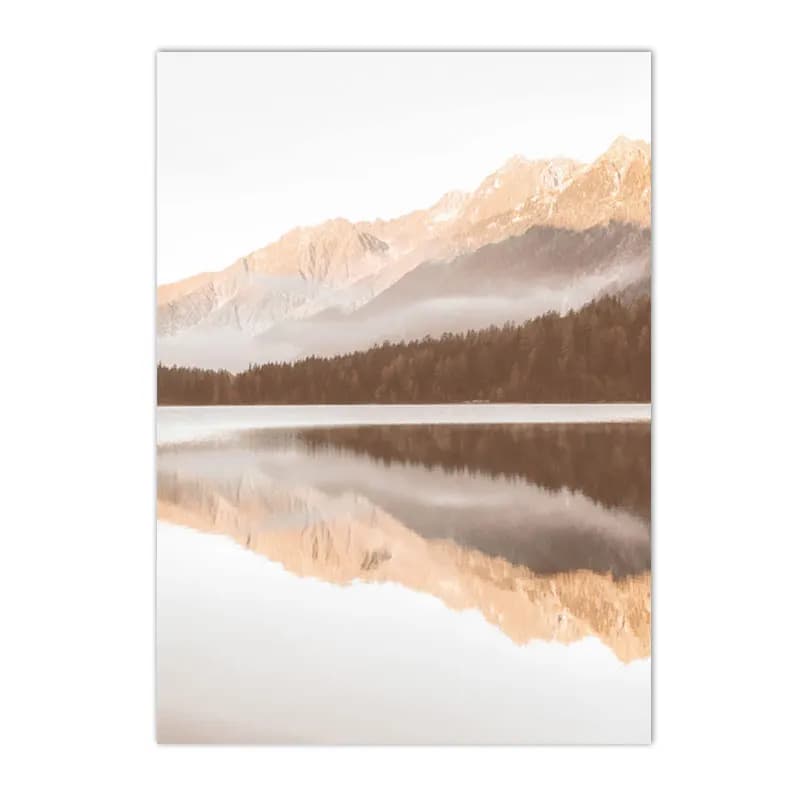 Natural Scenery Reed Grass Beach Canvas Wall Art
