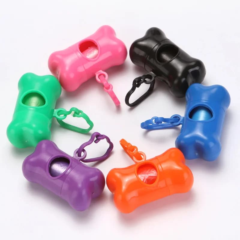 Bone Shaped Dog Waste Bag Holder with Bags
