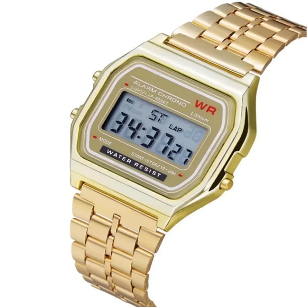 Men's Digital Waterproof LED Quartz Watch