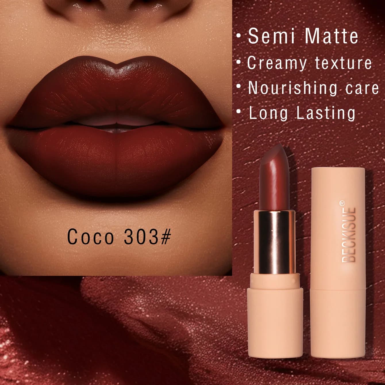 Matte Nude Brown Lipstick