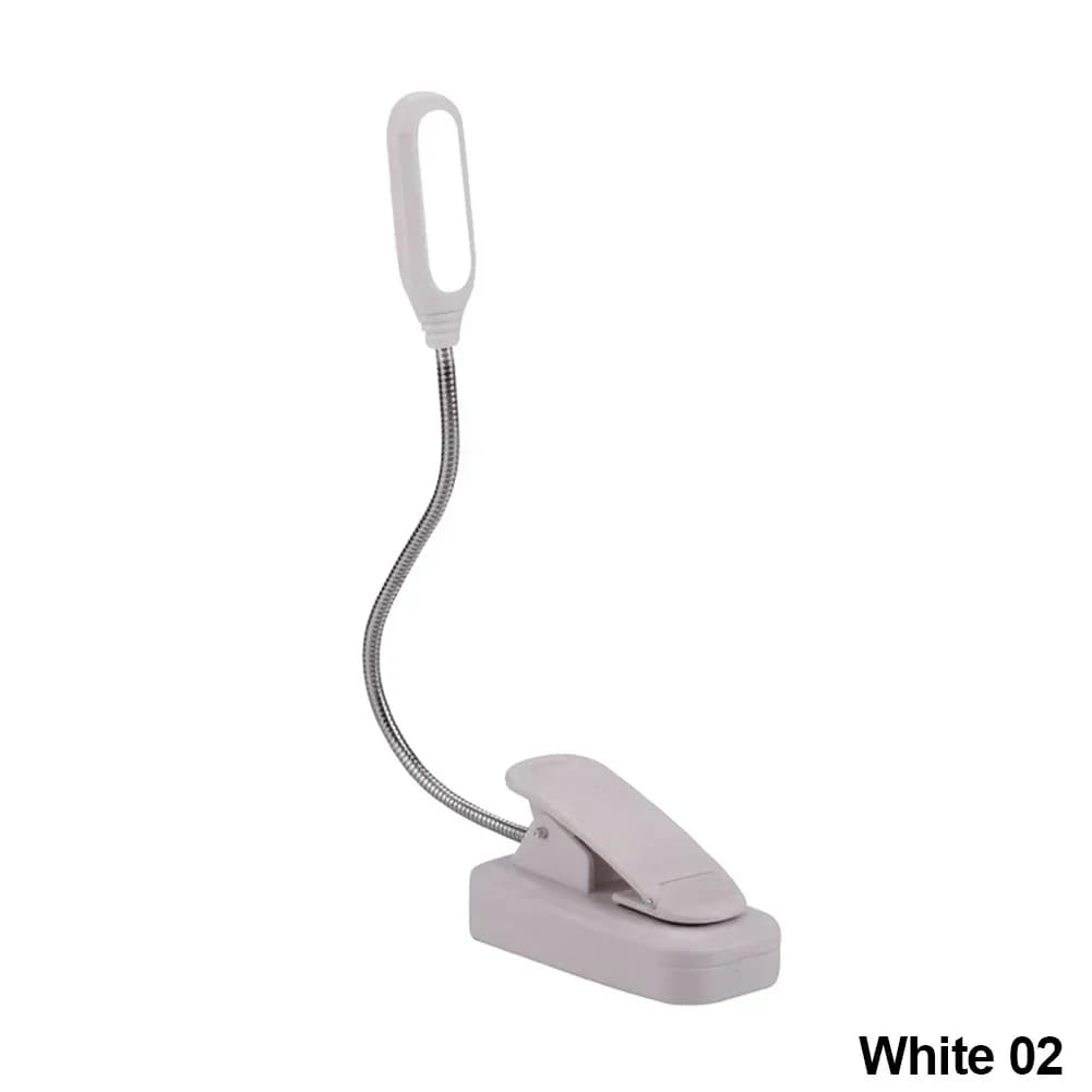 LED Clip Reading Light with Flexible Neck