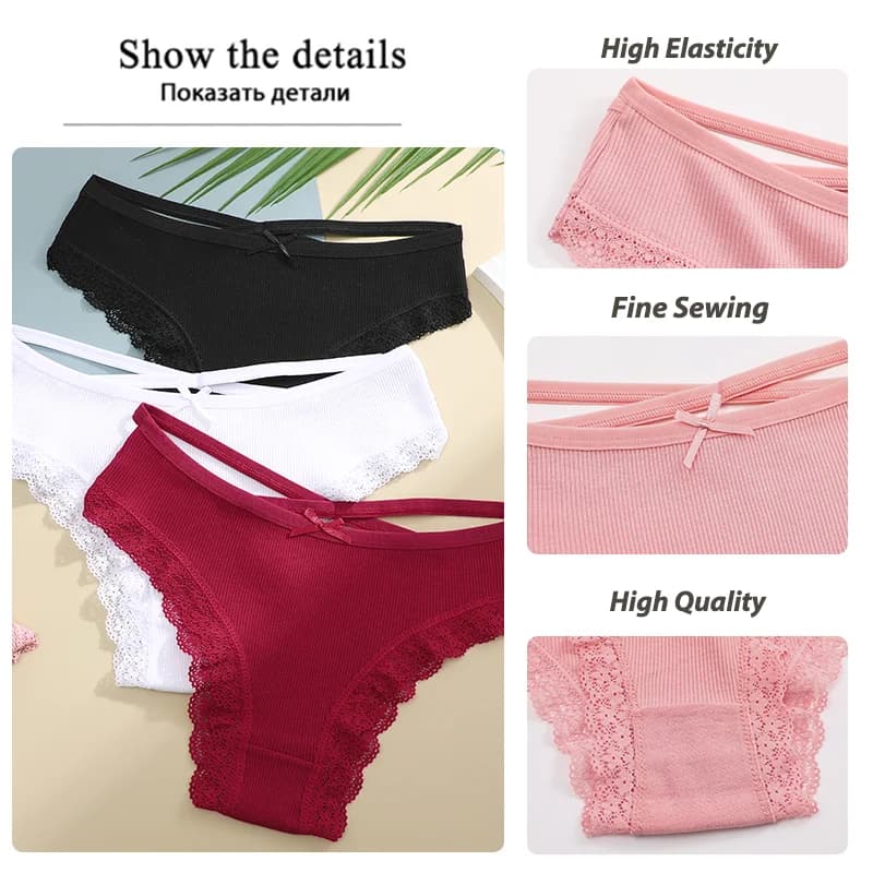 Women's Cotton Briefs Solid Color