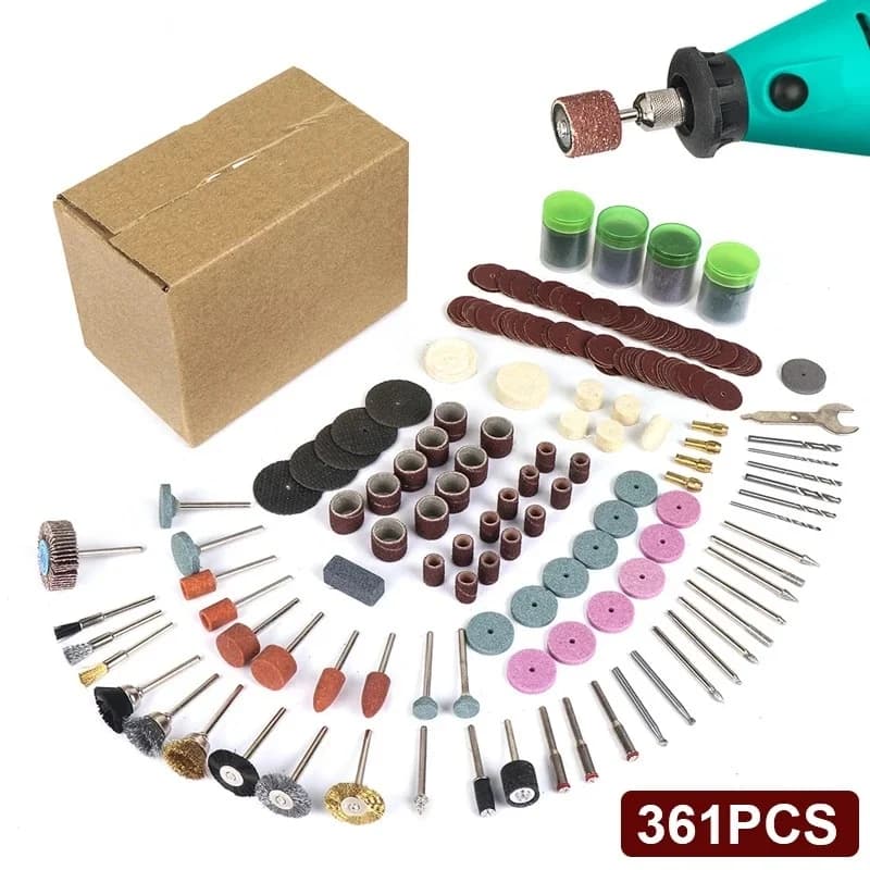 361-Piece Rotary Tool Accessory Set