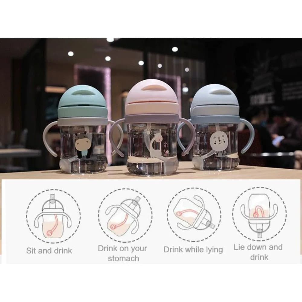 Cartoon Animal Sippy Cup 300ml Leak-Proof