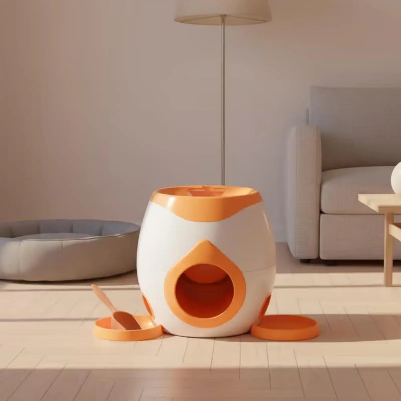Dog Treat Dispensing Toy with Front Opening