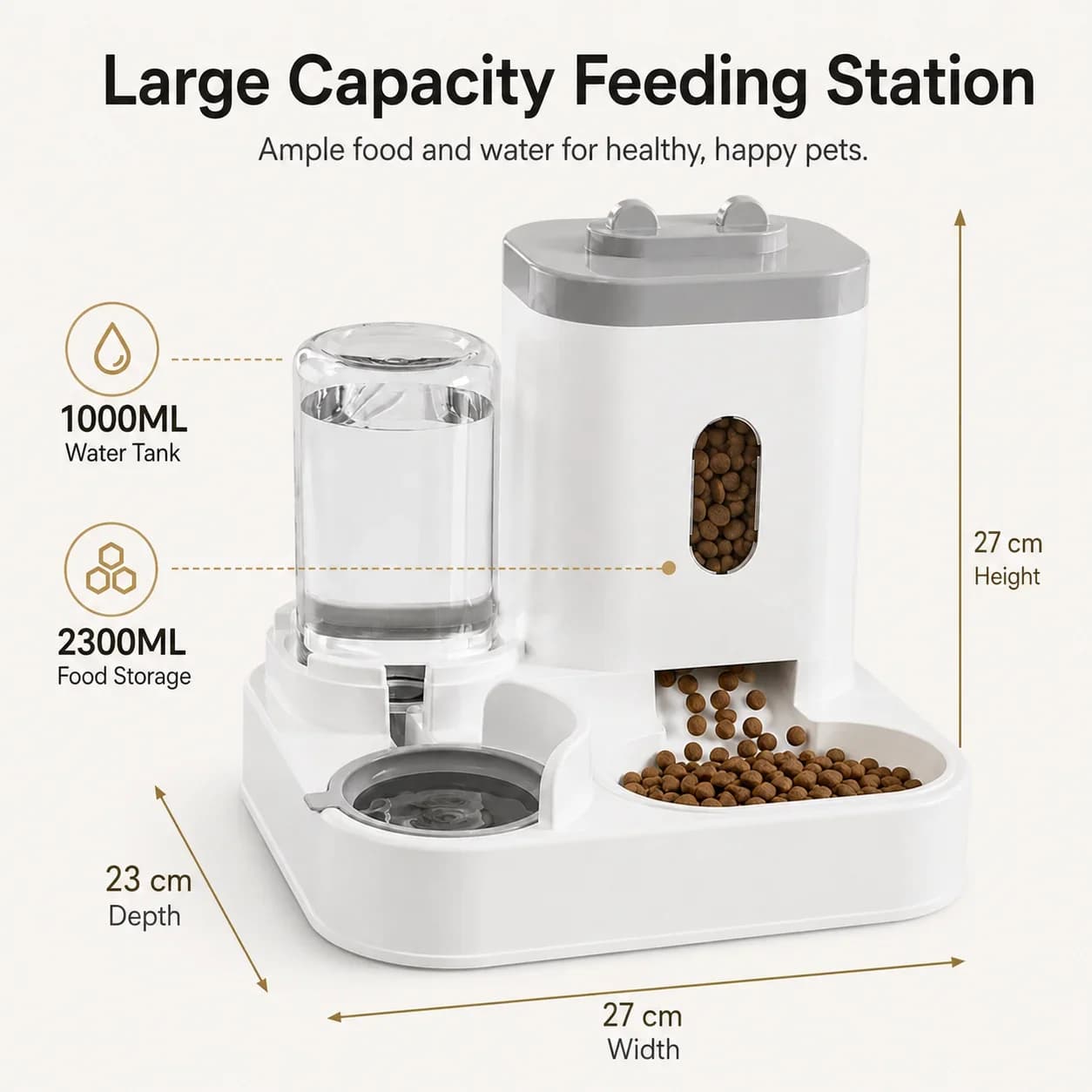 Auto Gravity Pet Food and Water Feeder