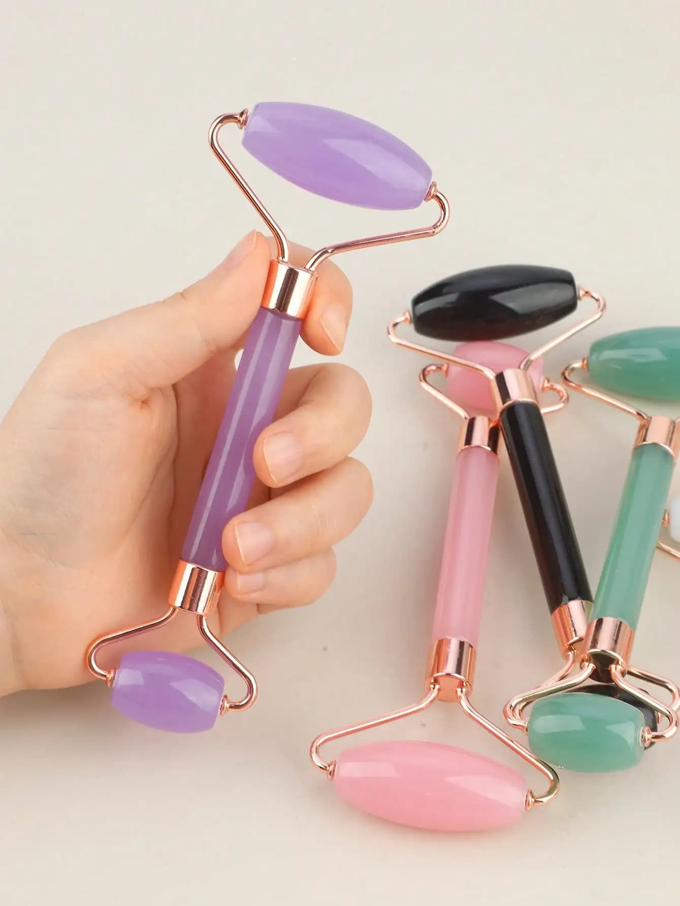 Natural Aventurine Jade Face Roller Dual-End