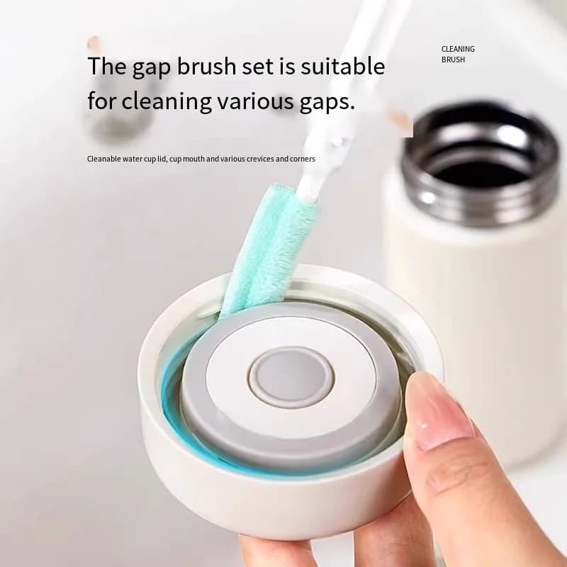 Cleaning Cup Crevices, Cup Cleaning Tools, Kit for Bottle Washing, Small Brush, Full Cup Brush, Wall Breaking Machine